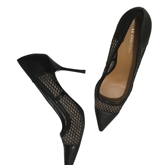 Le Château Black Heels size 40 - Picture 1 of 3